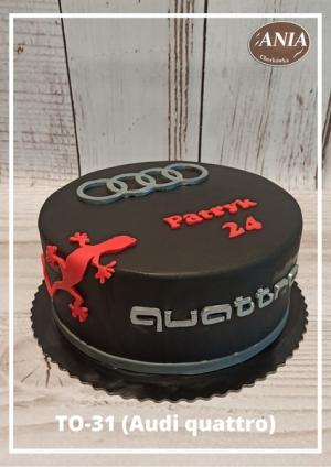 Tort okolicznościowy 31 Audi quattro