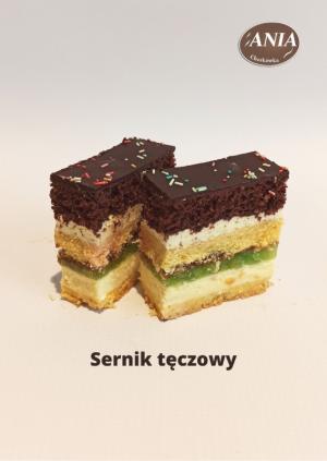 Ciasto Sernik tęczowy